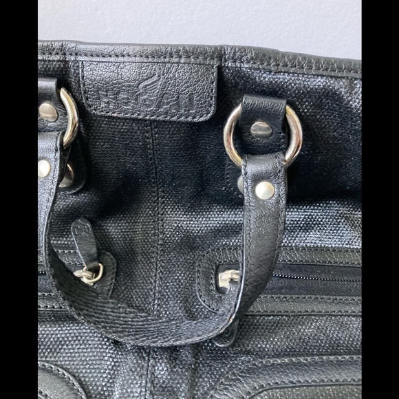 Hogan Tote Bag Coated Canvas Trend Media Black - Picture 4 of 11